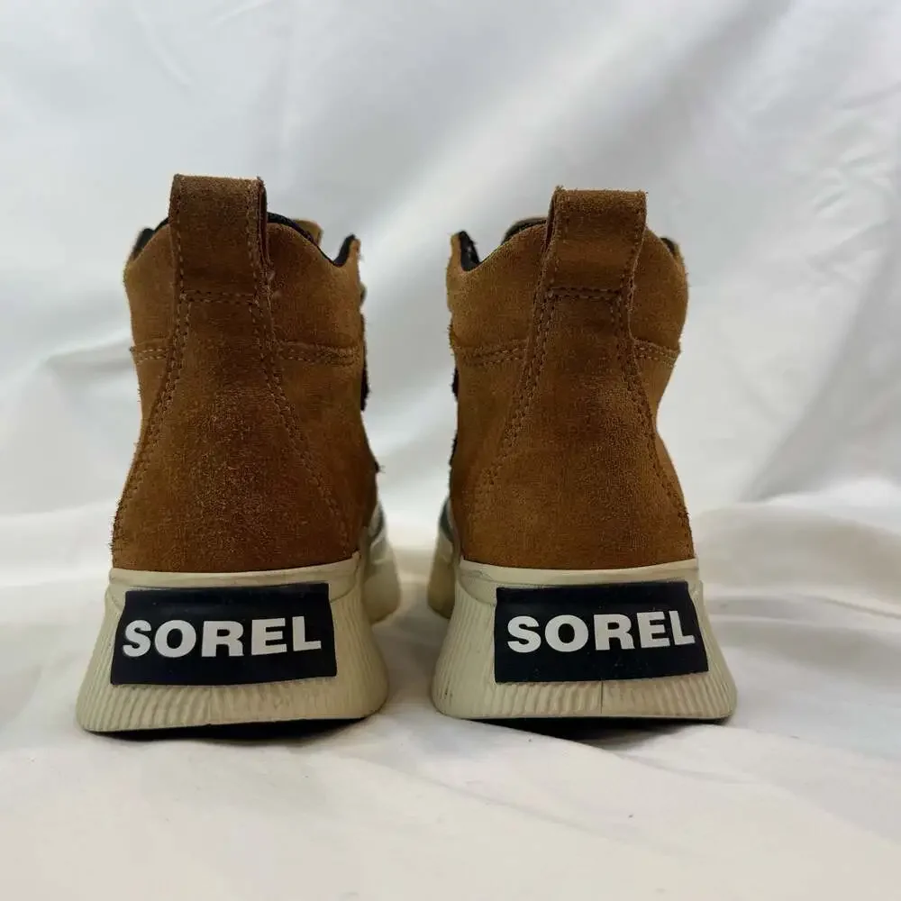 SOREL Kids Out N About IV Waterproof Duck Boots Brown Black Size 2